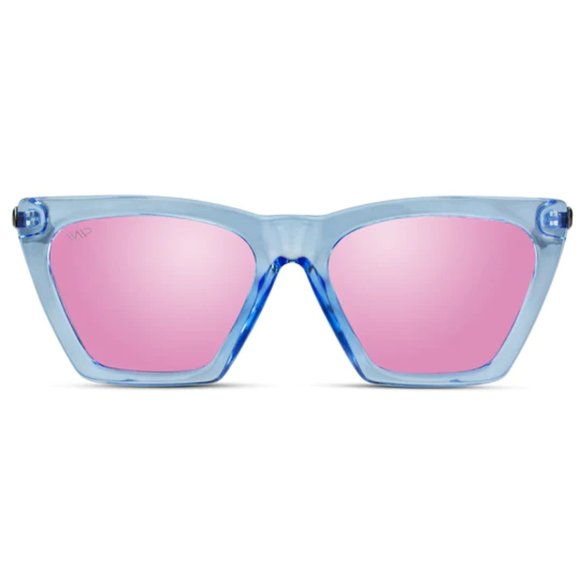 WMP EYEWEAR SUNGLASSES Sophia | Polarized × Crystal Arctic Blue / Mirror Pink - Picture 2 of 6